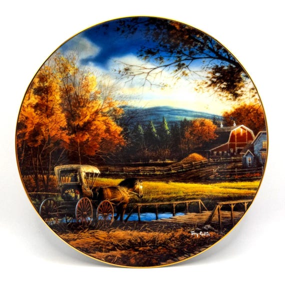 Terry Redlin “Wednesday Afternoon” Collector Plate – 1995 Heartland Country Doctor Art