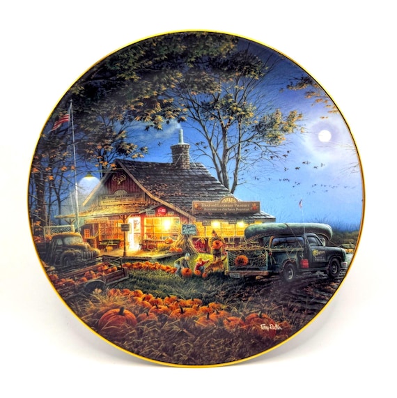 Vintage Terry Redlin Plate 'Autumn Traditions' Hadley Collection