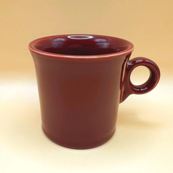 Vintage Fiesta Merlot Mug HLC USA Burgundy Coffee Cup
