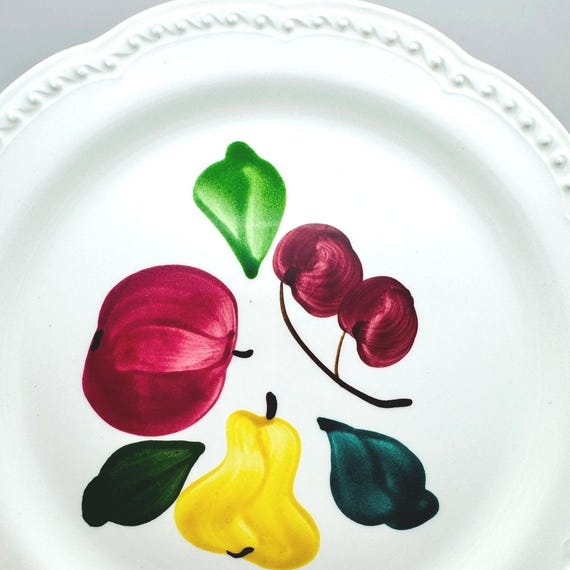 Vintage Hand-Painted Stetson Dinner Plates - Set of 2