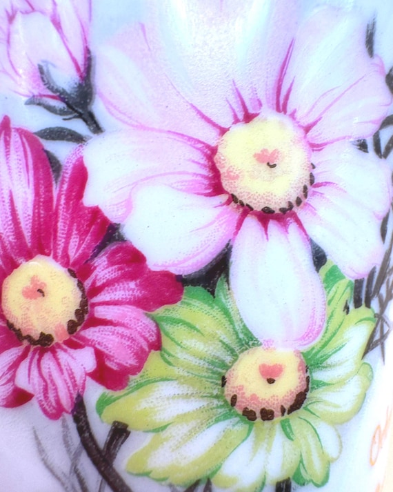 Vintage October Cosmos Mug Gold Handle