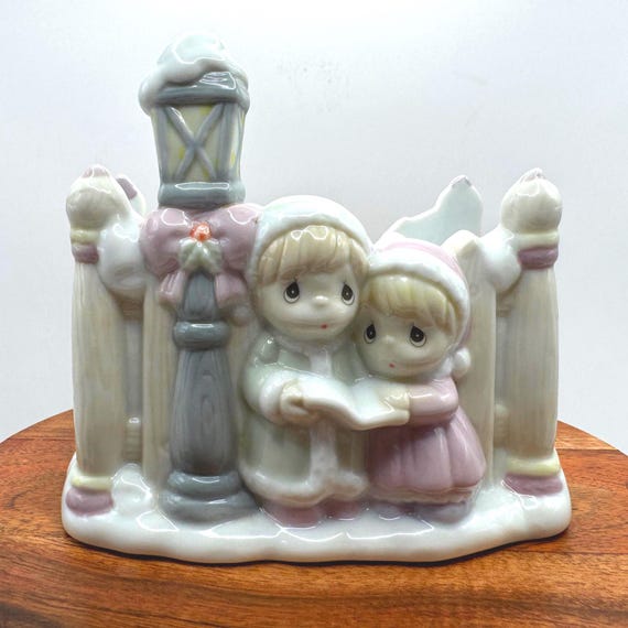 Holiday Table Decor with Precious Moments Christmas Napkin Holder