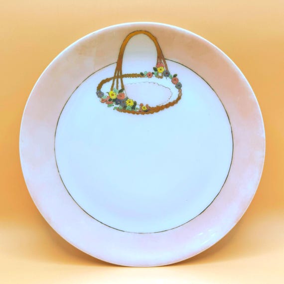 Antique Hutschenreuther Selb Bavaria Hand Painted Floral Plate