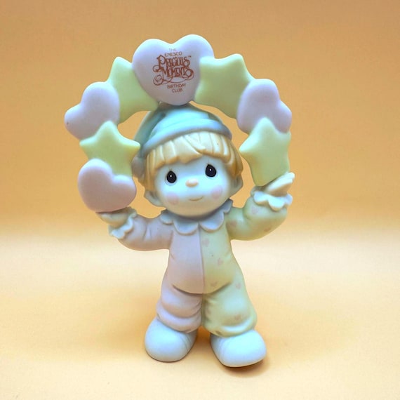 Precious Moments Birthday Club Figurine 1996 Enesco Pastel Pajamas