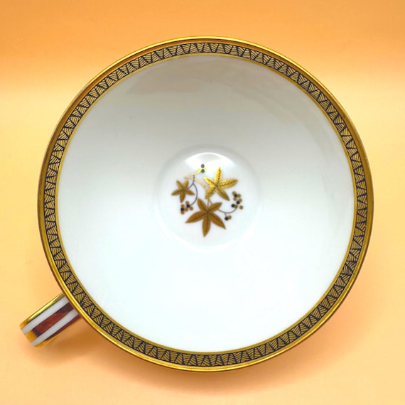 Noritake Goldston Tea Cup Gold Trim 5595 Japan