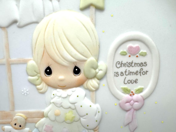 Precious Moments 1994 Plate - "You're As Pretty As A Christmas Tree" by Sam Butcher