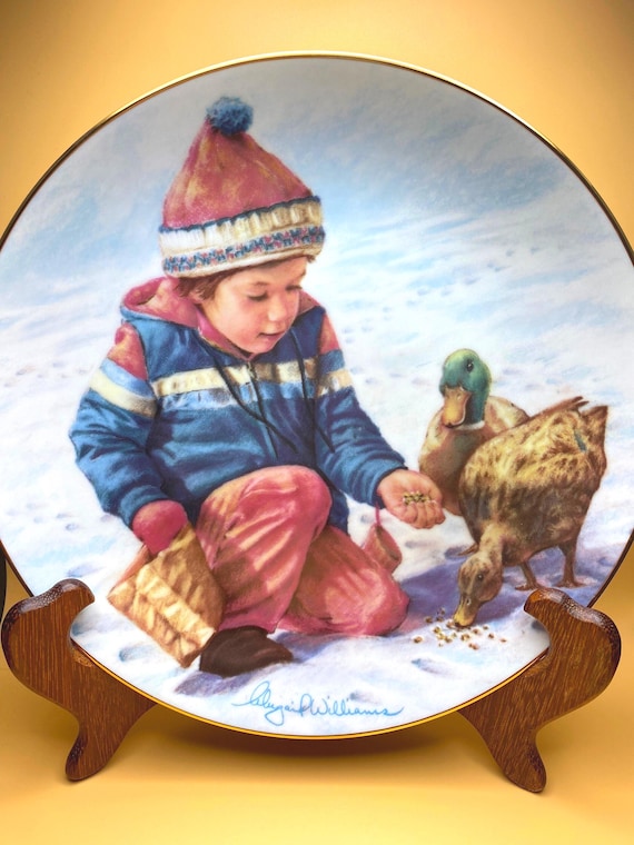 Vintage "A Handful of Love" Plate: Abbie Williams, Hamilton Collection