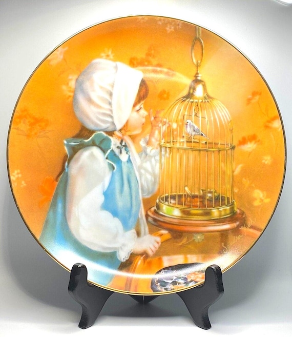 Vintage Sandra Kuck Decorative Plate: Morning Song, 7th Issue