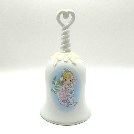 Retro Precious Moments Collectible: 2003 Christmas Bell - Festive Holiday Decor