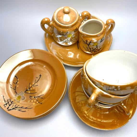 Vintage Child's Tea Set China, Fine China Made in Japan