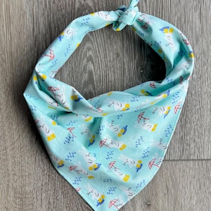 Spring Showers Rabbit Ready Dog Bandana | Easter Rabbit Bandanas