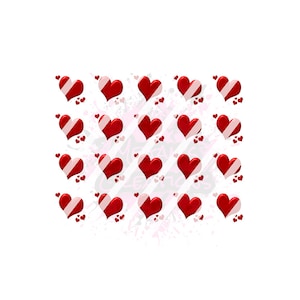 Hearts Nail Art Decals- Waterslide Nail Decals