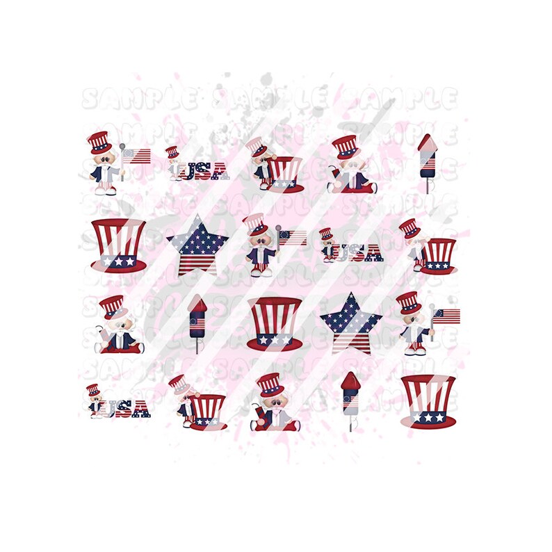 cute july 4 nails