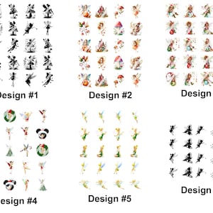 Fairy Nail Art Decals - Waterslide Nail Decals
