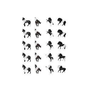 Horse #2 Nail Art Decals - Waterslide Nail Decals