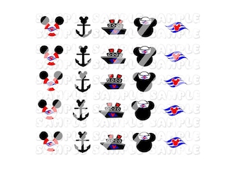 Cruise Nail Decals  - Waterslide Nail Decals