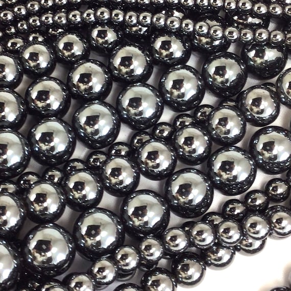 Silver Magnetic Beads - 4mm Round