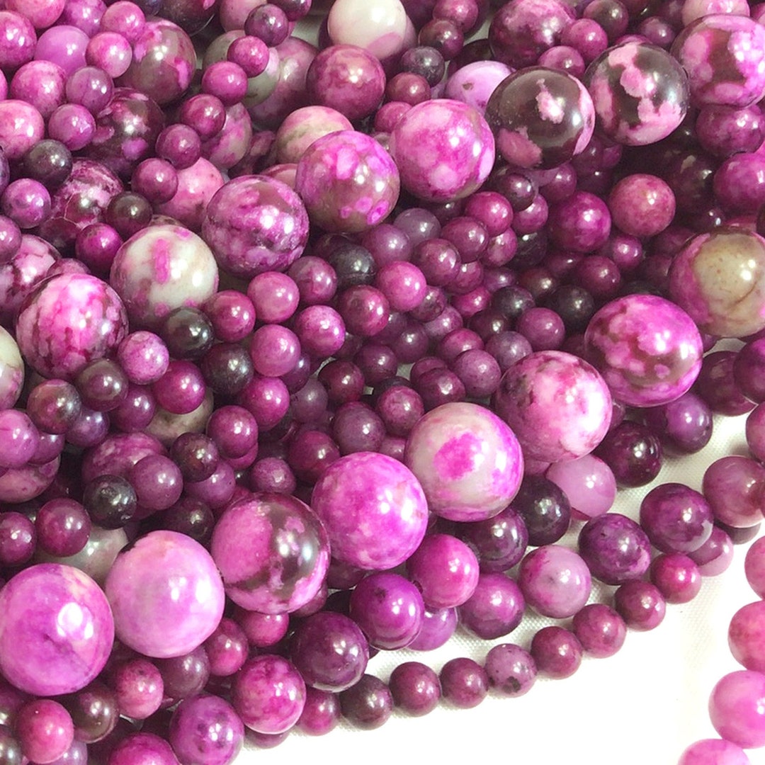 Sugilite Round Beads High Quality Pink Sugilite Gemstone Round Loose Beads 4MM 6MM 8MM 10MM 12MM
