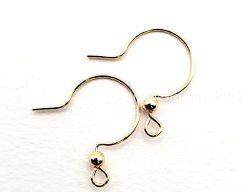 14k Gold Filled Earring Hooks - Hypoallergenic DIY Ear Wires