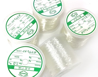 1.0mm Clear Elastic Cord: 50m DIY Jewelry Making