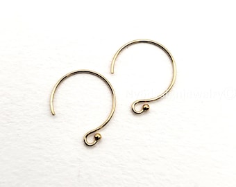 14k Gold Coded Flat With Ball Fish Hook Ear Wire -earring Fish Hook - Ear Wire Findings (16x10mm, 14 Pcs per Order) - Etsy 14k Gold Coded Flat With Ball Fish Hook Ear Wire -earring Fish Hook - Ear Wire Findings (16x10mm, 14 Pcs per Order) - Etsy