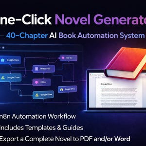 AI Novel Writing System | n8n Workflow | One-Click 40-Chapter Book Generator | Author Automation Tool