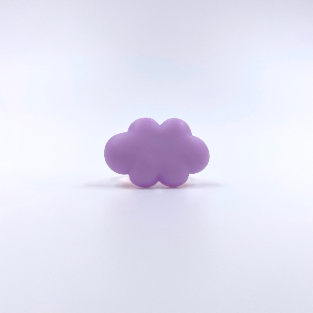 Kawaii Purple Cloud Ring With Adjustable Ring Band - Etsy
