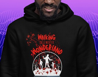 Evil Winter Wonderland Hoodie, Zombie Snowglobe and Blood Sweater