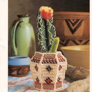 Modello digitale di vaso di cactus in plastica su tela - Download immediato