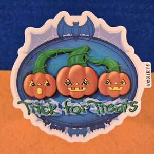 Pumpkin Sticker Gift for Friend Halloween Season Gift for Friend Fan of Trick or Treat Gift Fall Season Gift Halloween Gift for Kid Sticker
