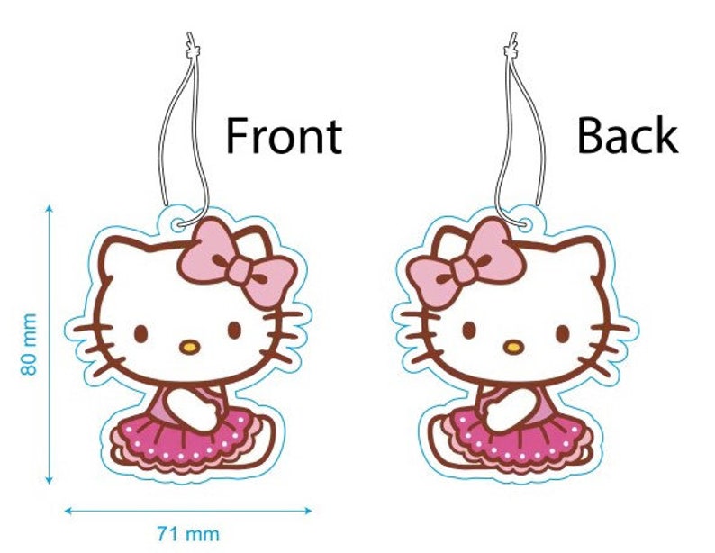 Hello Kitty Car Air Freshener Ocean Scent Sneaker Car Etsy