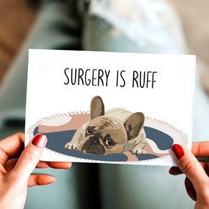 Surgery recovery card printable sympathy card dog get well card digital download card shoulder surgery recovery card for friend feel better