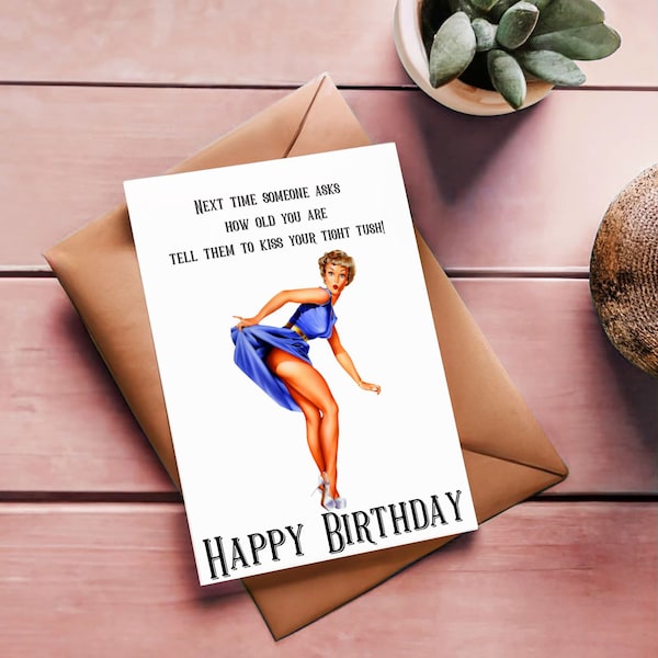 Snarky birthday card download funny birthday card printable card birthday greeting card for friend 40th birthday card vintage birthday card