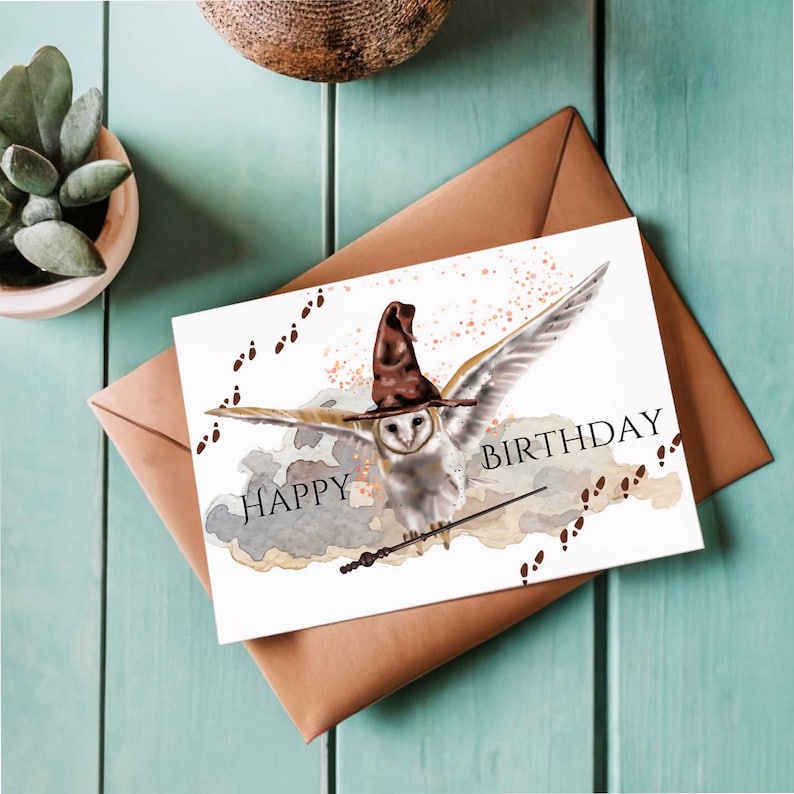 Magical Birthday Card Kid Printable Happy Birthday Greeting Card for ...