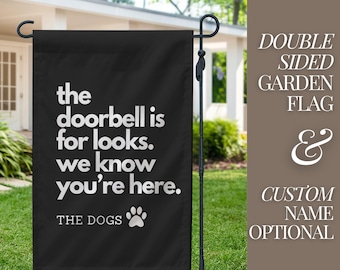 Dog welcome sign funny yard sign personalized dog garden flag custom funny dog gift for owners housewarming gift for dog owner birthday gift