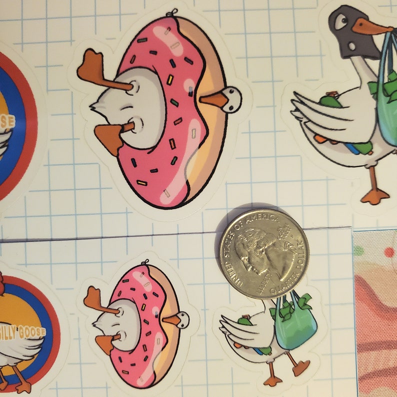 Sticker Bundle Goose Silly Goose Sticker Set - Etsy