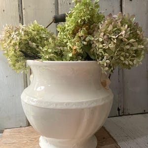 Antique Ironstone Slop Bucket - Heavy Pot with Handle - Stamped Taylor Smith Taylor