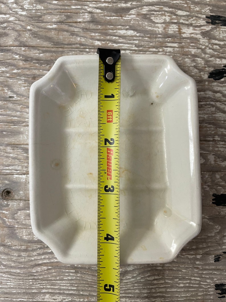 Vintage Ironstone Soap Dish Bathroom Soapdish Heavy Ironstone Crazing