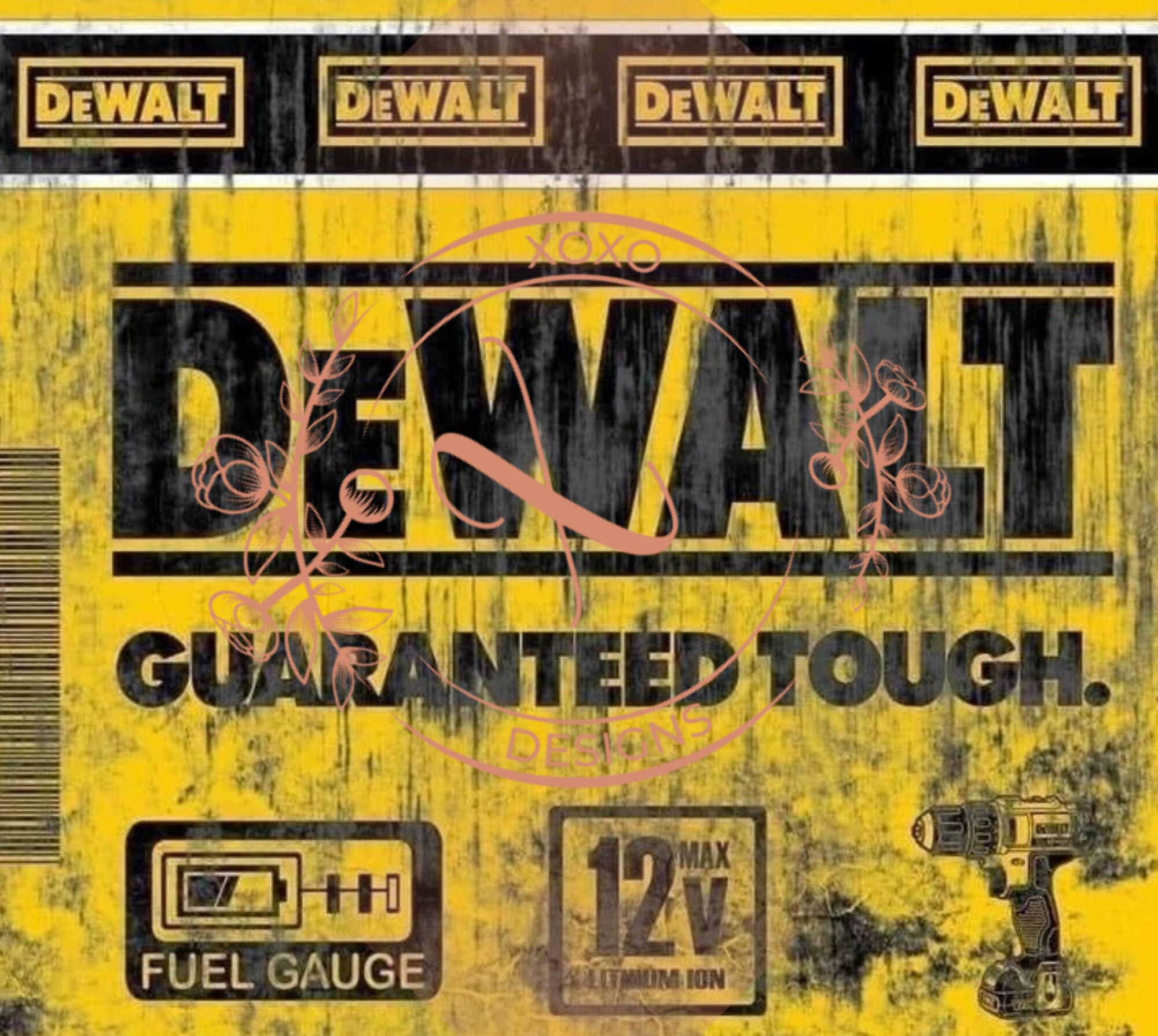 Dewalt 20oz Sublimation Tumbler PNG Digital File Etsy Canada