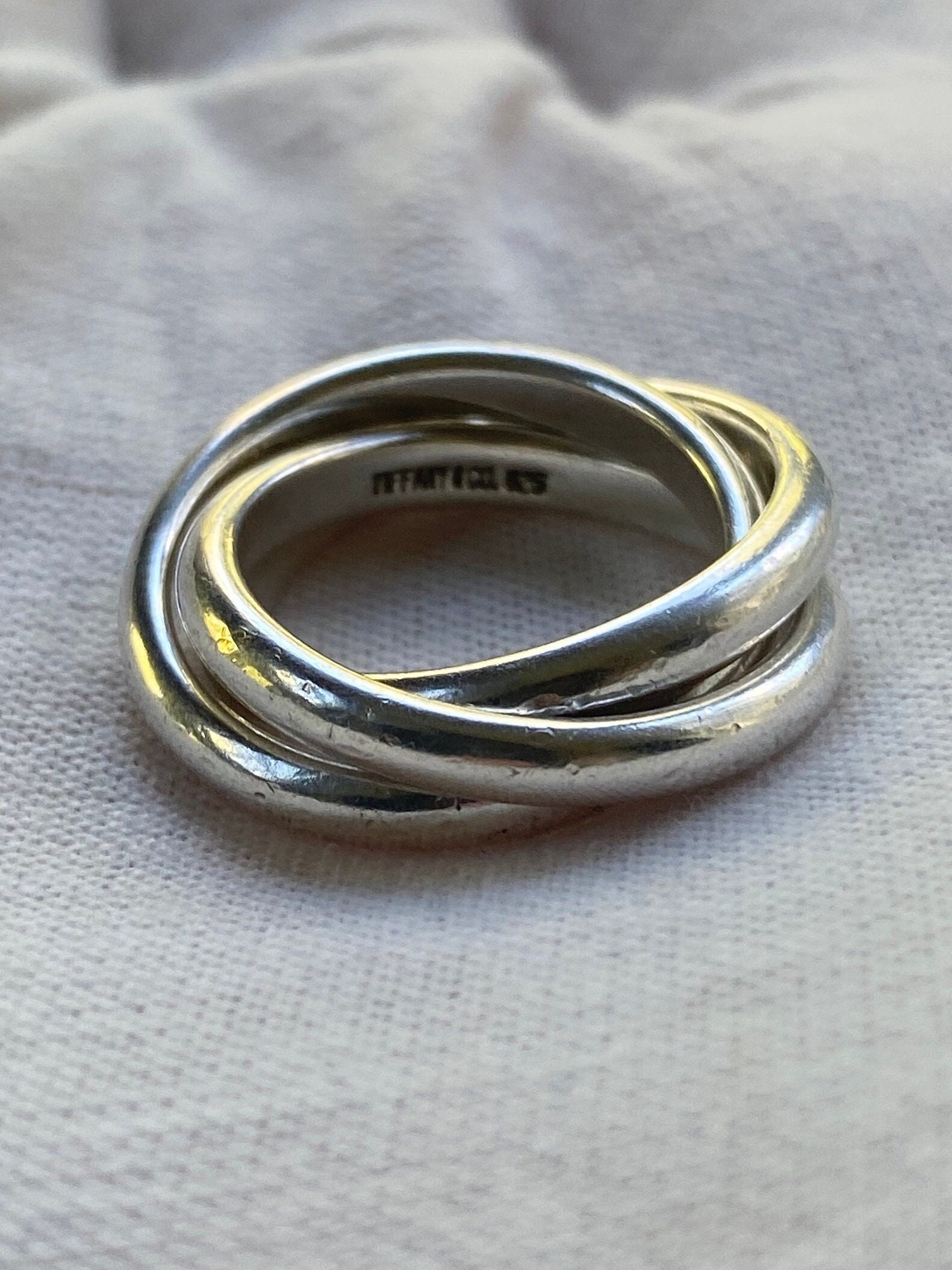Tiffany tricolor hot sale rolling ring