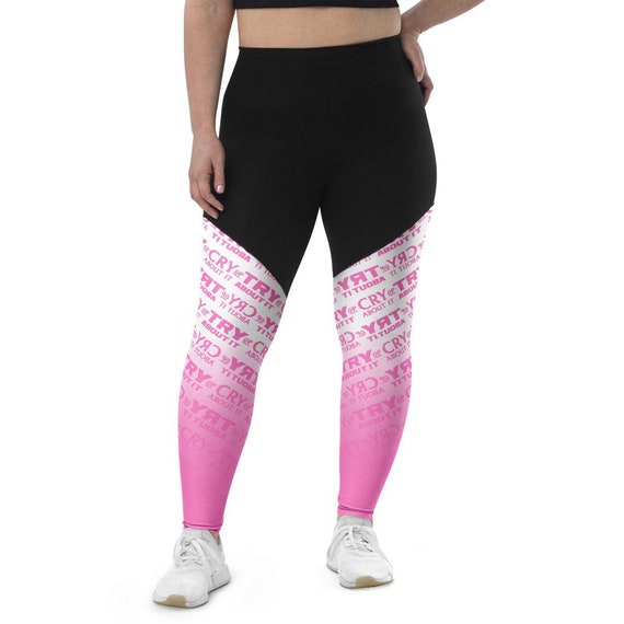CRY or TRY Sports Leggings, All-over Fade-out 