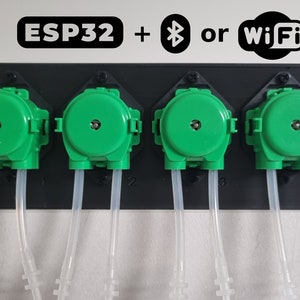 ESP32 DIY 4ヘッド蠕動投与ポンププロジェクト ボールリーフタンク