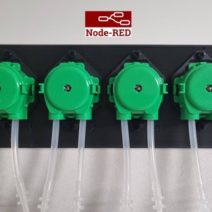Node-Red DIY 4-Heads Peristaltic Dosing Pumps Full Project balling reef tank