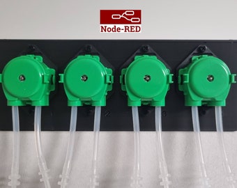 Pompe dosatrici peristaltiche a 4 teste fai-da-te Node-Red Serbatoio di barriera corallina a progetto completo