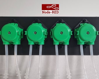 Node-Red DIY 4-Heads Peristaltic Dosing Pumps Full Project balling reef tank