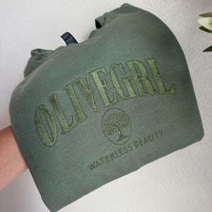 OLIVEGRL Embroidered Crewneck Sweatshirt