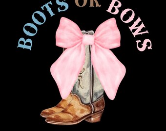 Boots Or Bows Gender Reveal Party Supplies - 24 Pink & Brown Kraft Paper Gift Bags