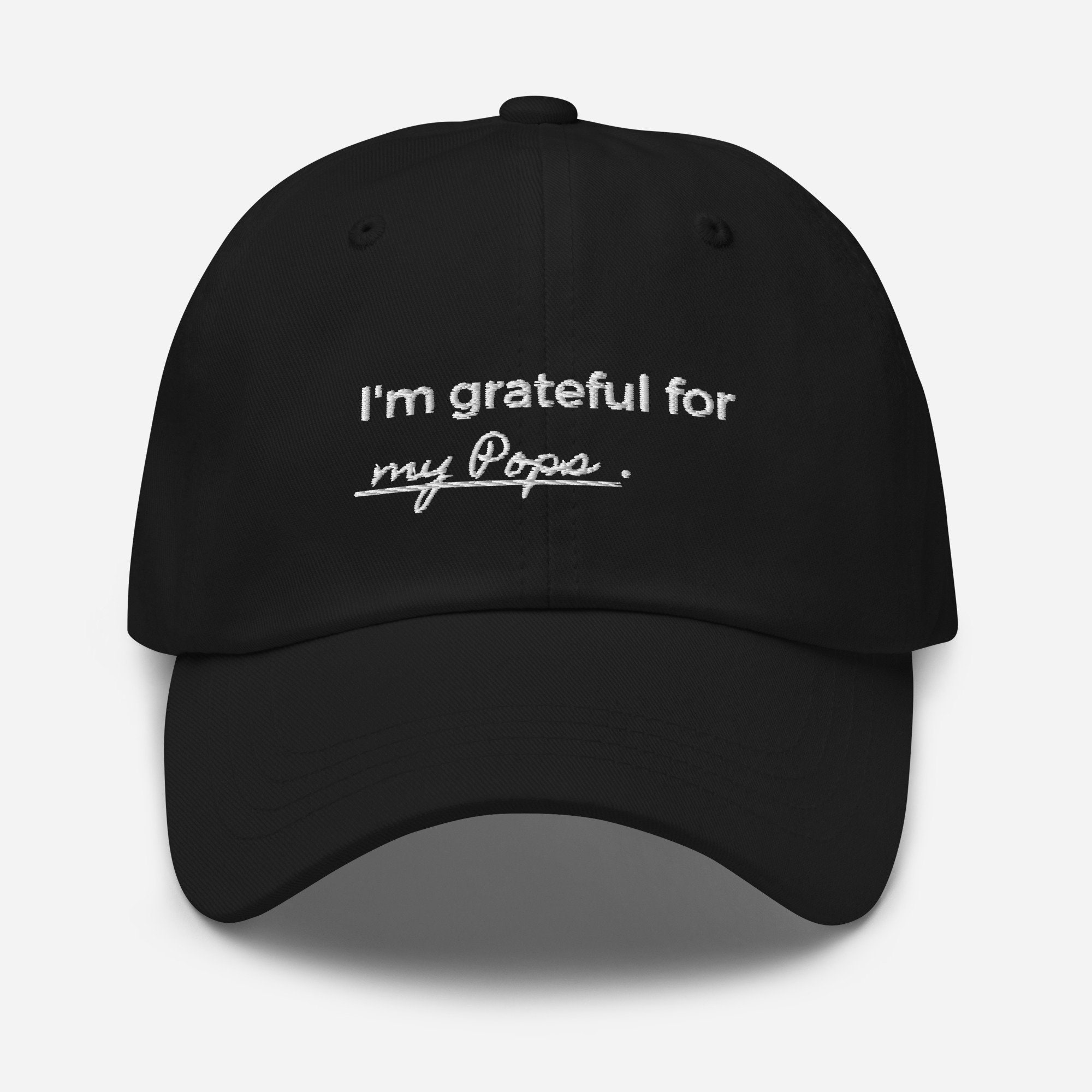 Pops Gratitude Dad Hat, Grateful for My Dad Hat, Dad Gratitude Hat