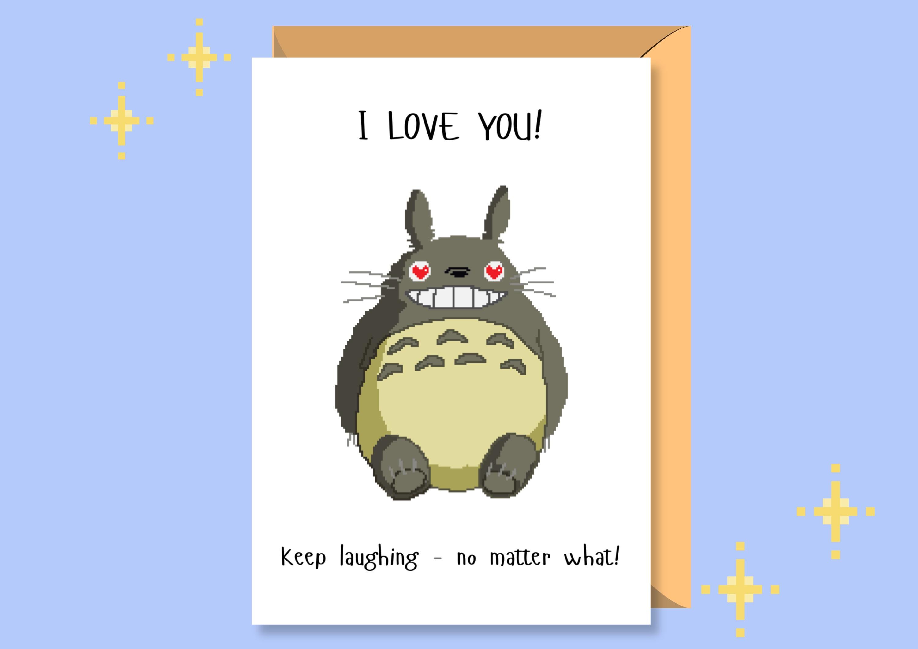 Ghibli Printable Thank You Card | Valentine's Card | Greeting Card