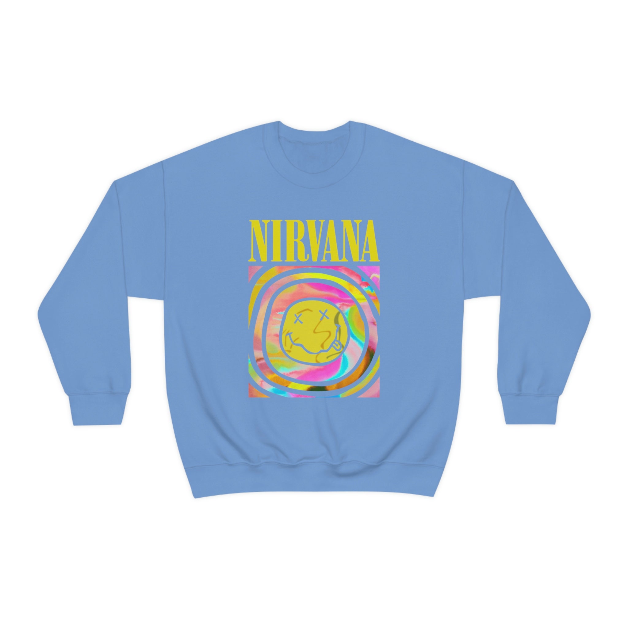 Nirvana Preppy Sweatshirt Oversized Sweatshirtpreppy Etsy